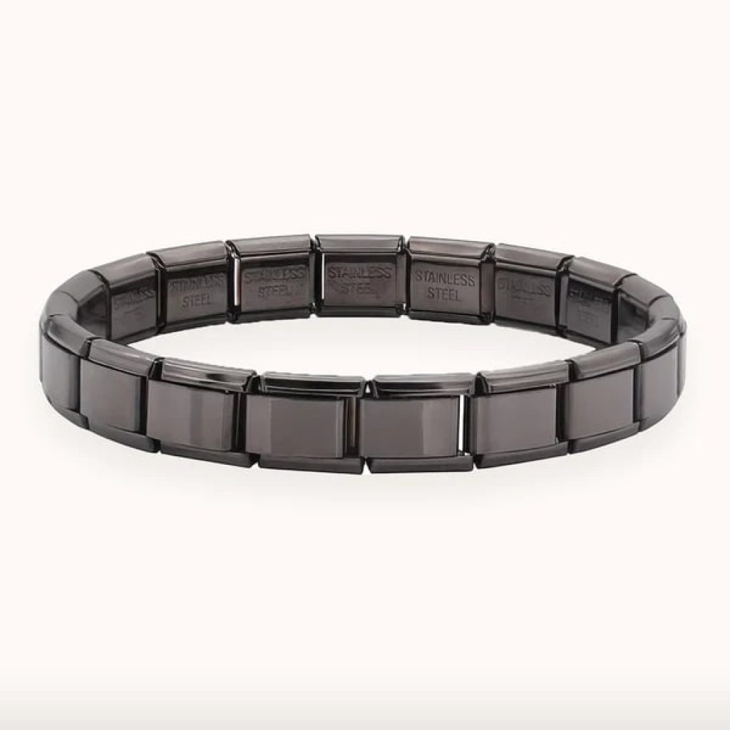  Black Diamond Link Bracelet – Available in Black Diamond, Gold & Rose Gold Finishes