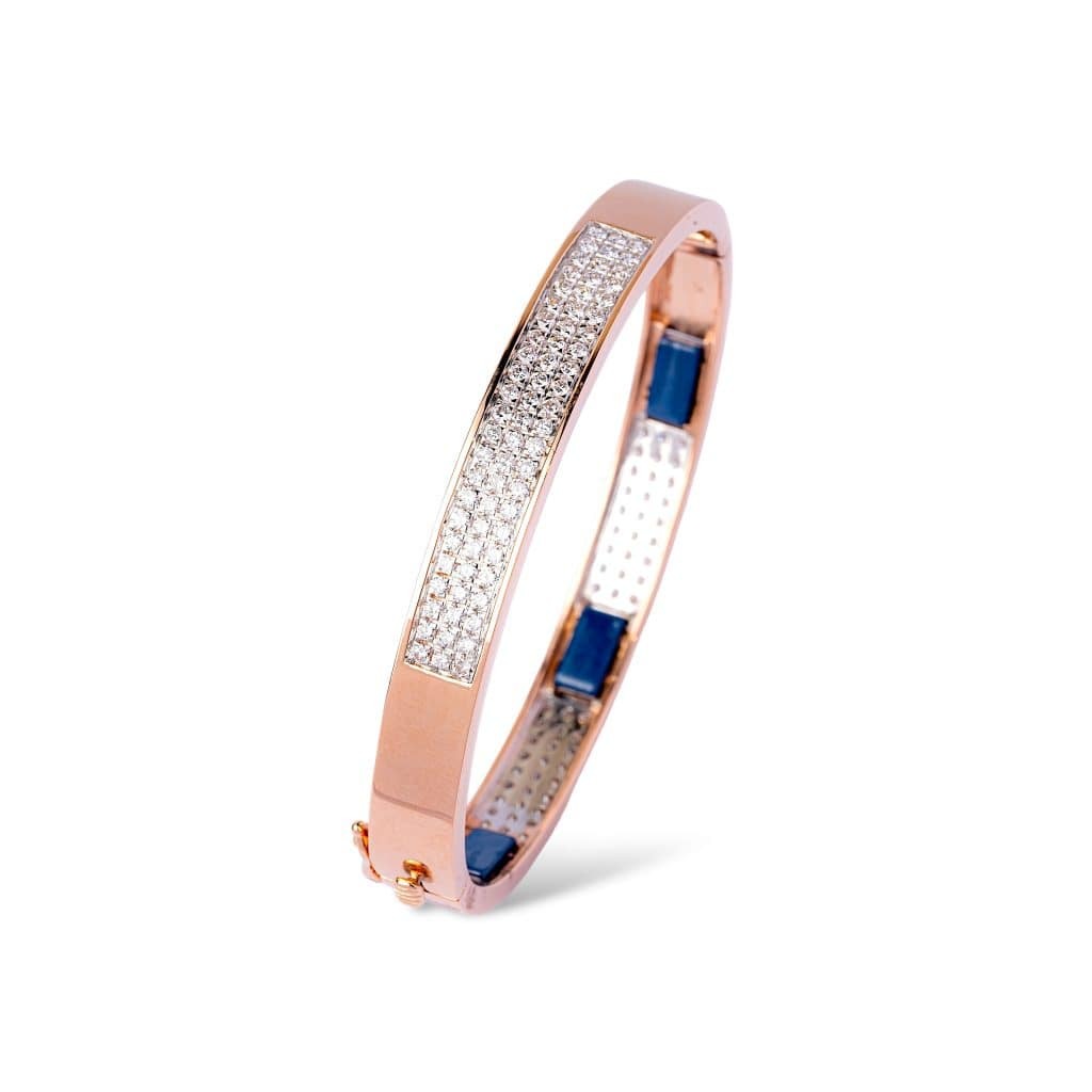 22 Carat Rose Gold Bracelet with Diamonds