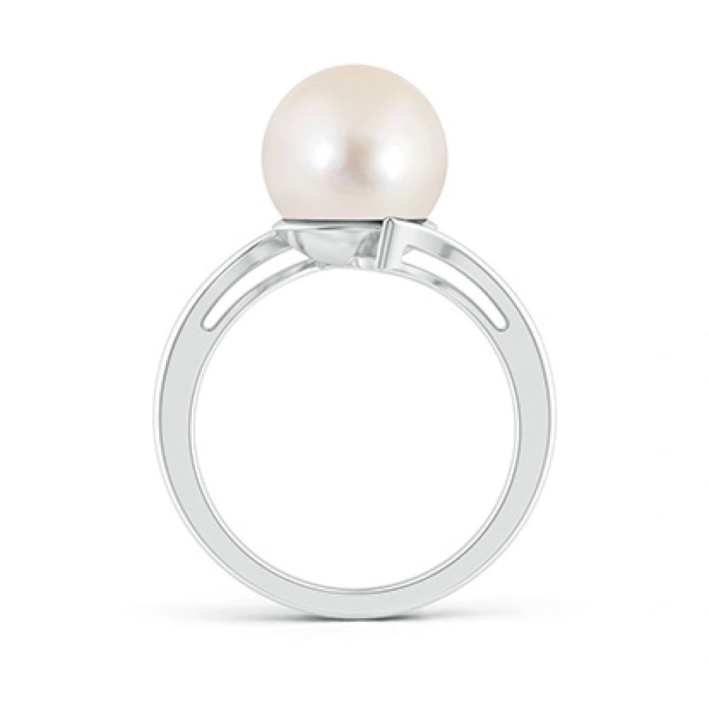Lunea Freshwater Pearl Ring – 18k White Gold
