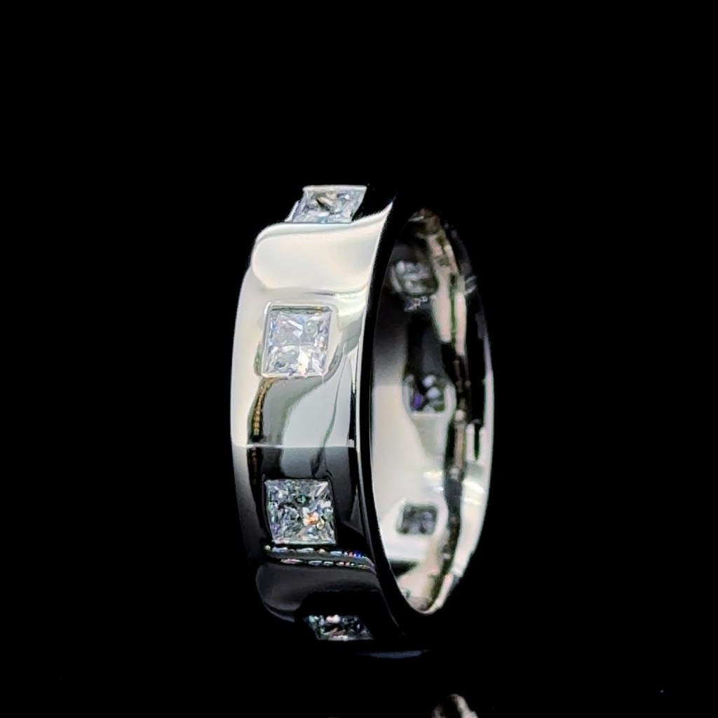 Princess Diamond Unisex Ring