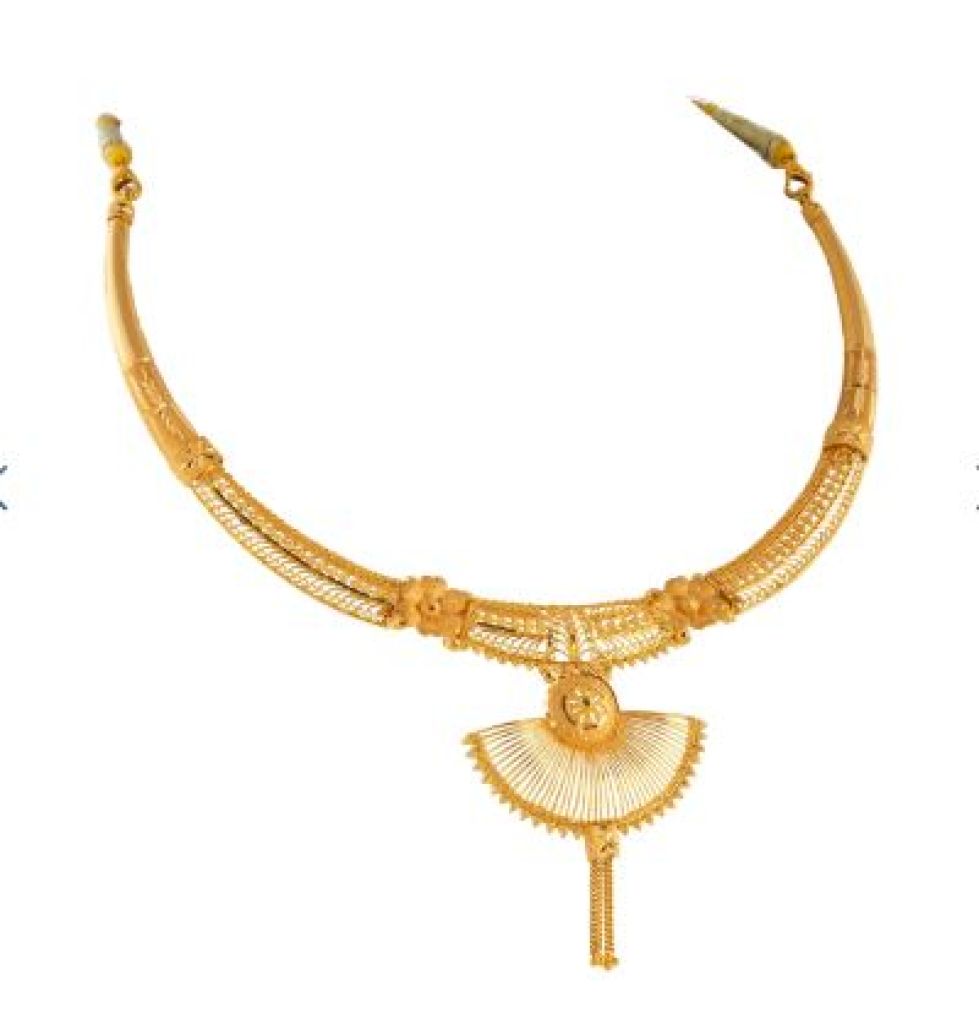 Luxury Bridal Antique Gold Choker Necklace