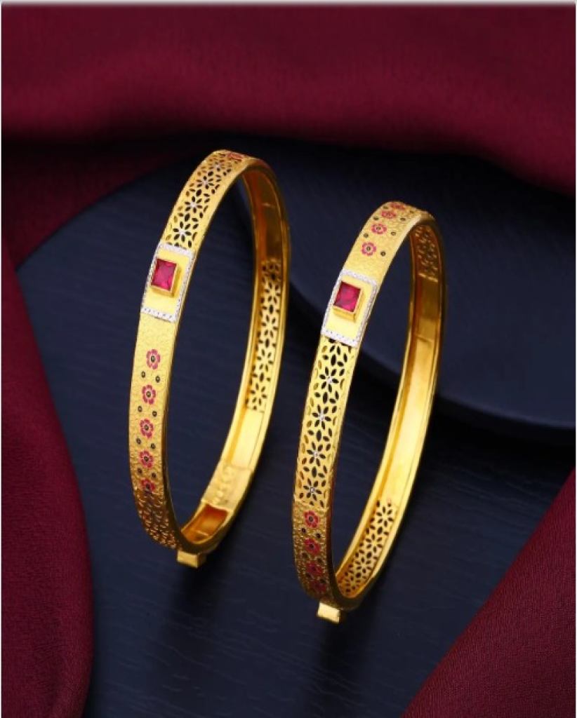 The Golden Heritage Bangle Gold Finish