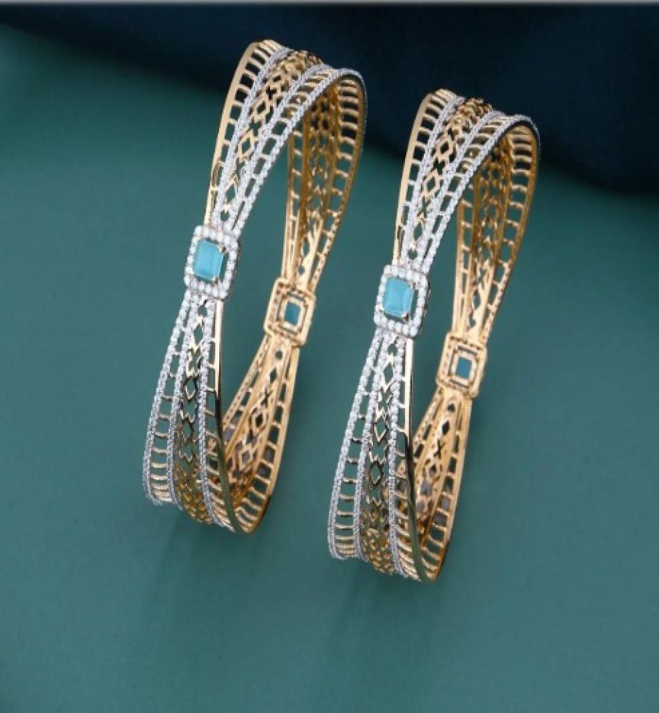 The Regal Radiance Bangle Gold Finish