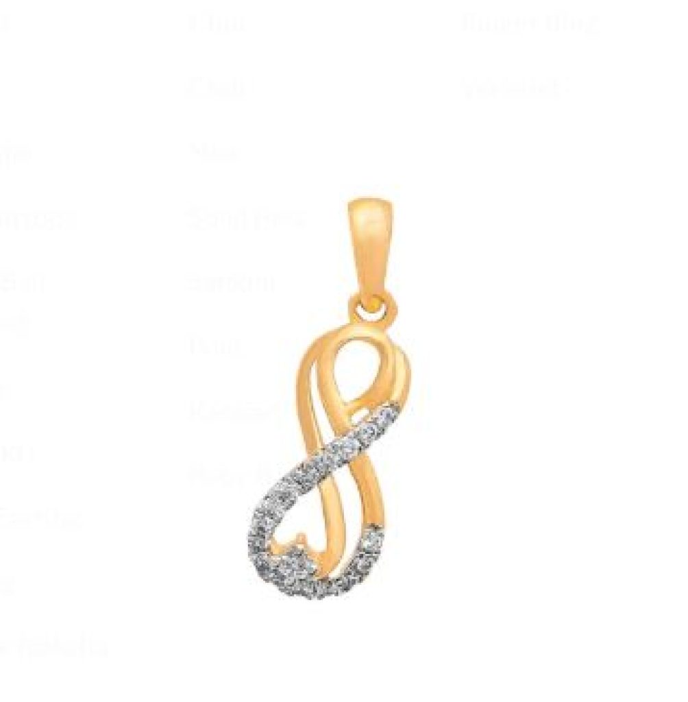 Elegant Gold Pendant with Diamond Accents
