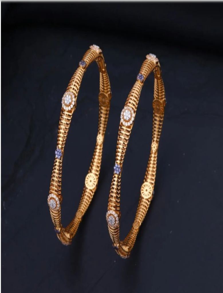 The Golden Charm Bangle Italian Gold Finish