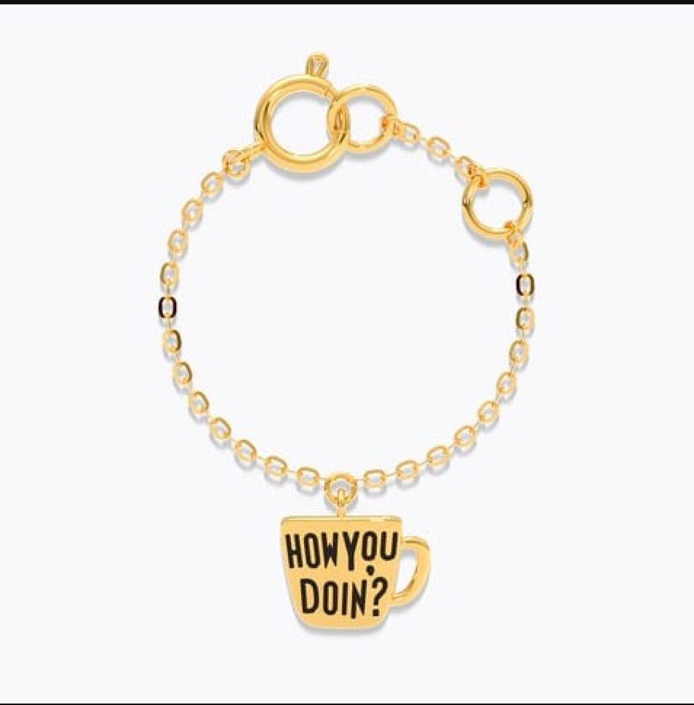 Joeys How You Doin Gold Watch Charm