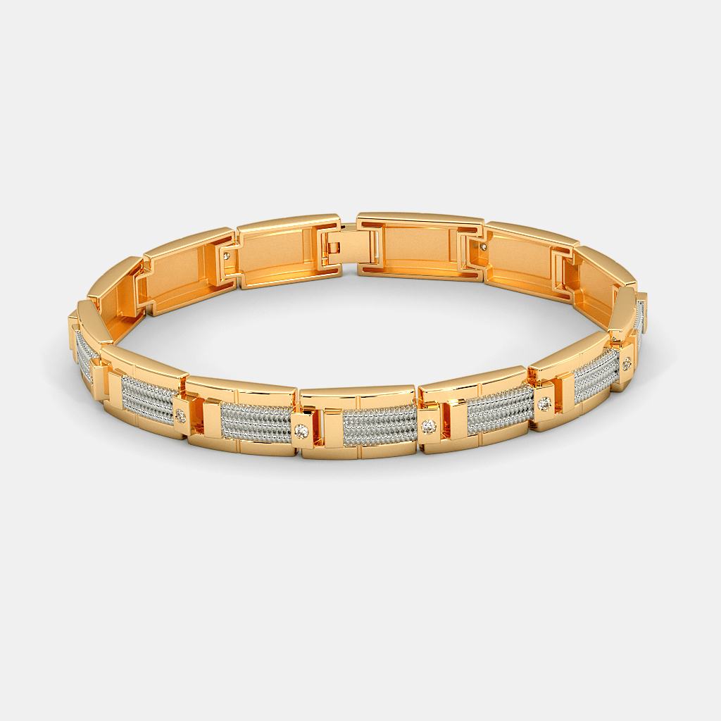 Gold-Tone Premium Textured Link Bracelet