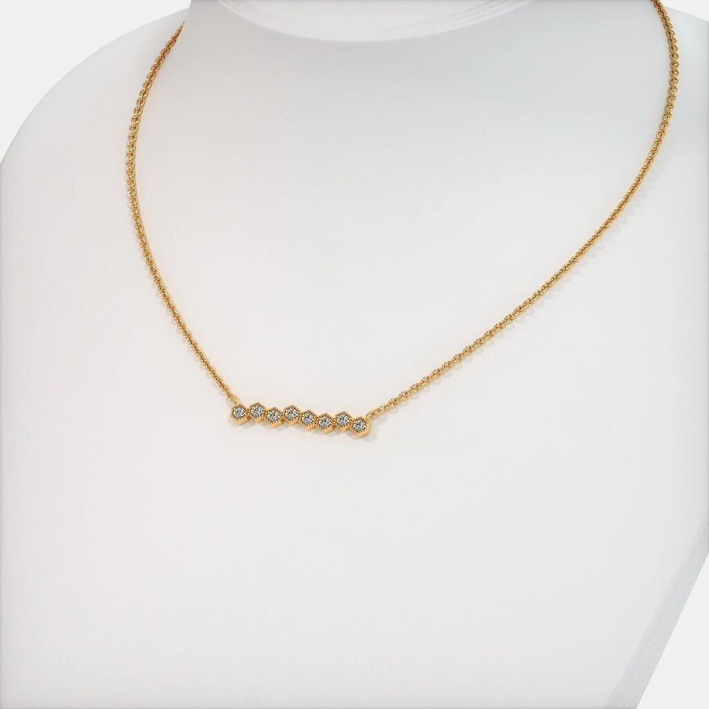 Diamond-Bar Inspired Delicate Necklace