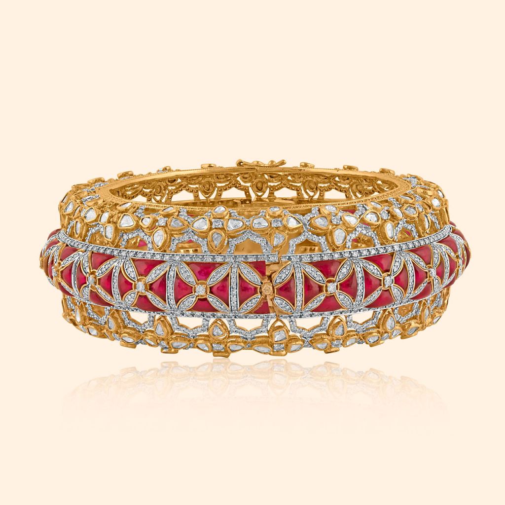 Vivid Ascent Polki Bangle