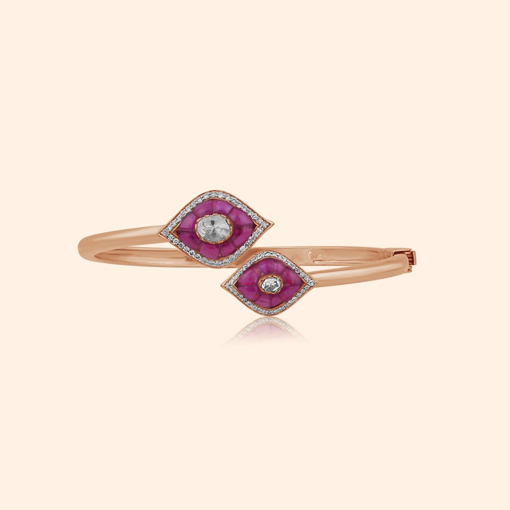 Twilight Gaze Polki Single Bangle
