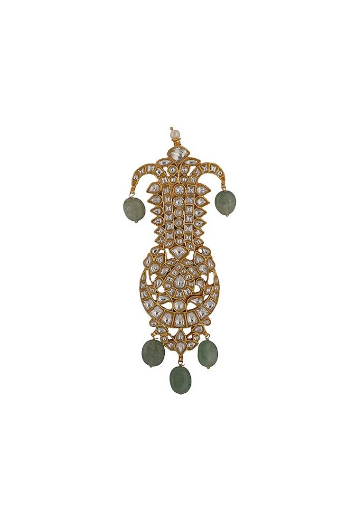 Gold Plated Jadtar & Pearl Kalangi