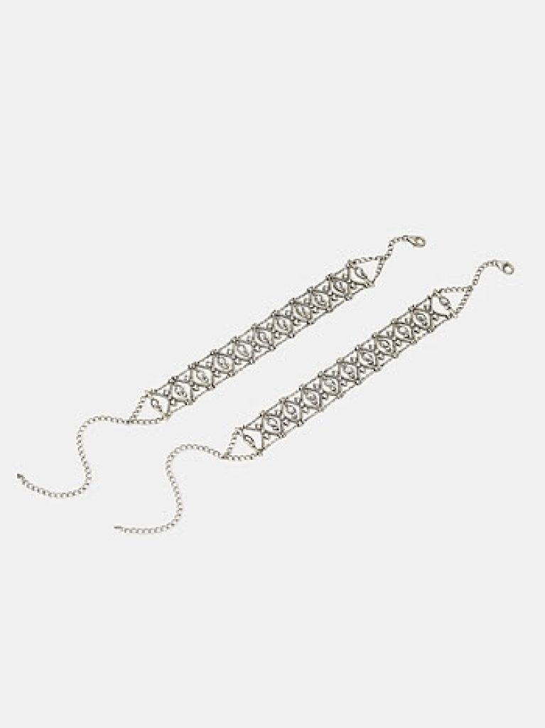 Royal Heritage Oxidised Anklets